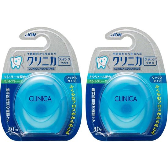 图片 LION狮王 CLINICA尼龙质牙线 蓝色包装  40mx2