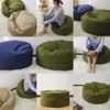 图片 fabrizm 日本制专栏珠子座垫*把套直径60 cm × 高30 cm 10种颜色牛皮 苔绿色